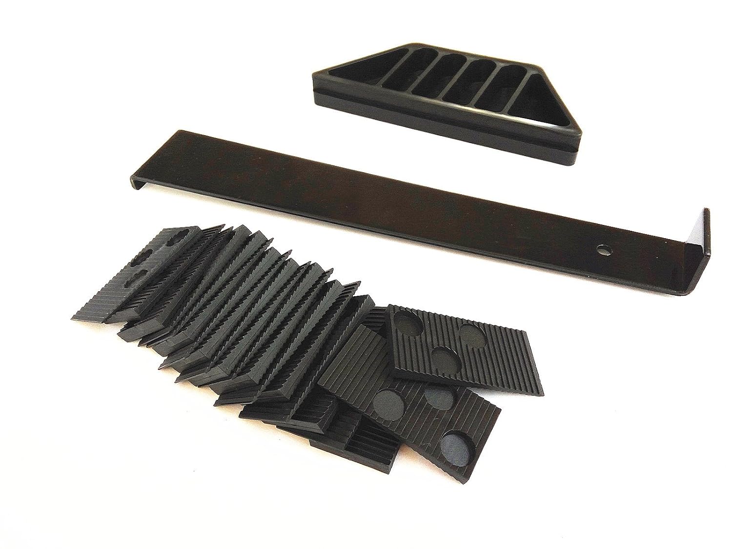 Laminate Wood Flooring Installation Kit; 1x Tapping Block, 1x Pull bar, 30x spacers