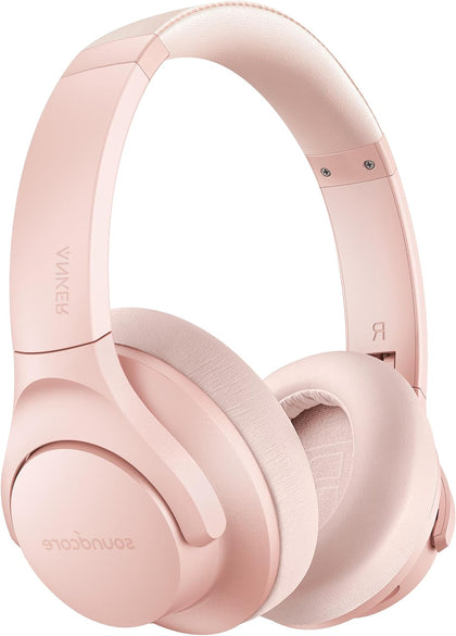 Anker Life Q20 Hybrid Active Noise Cancelling Headphones, Wireless Over Ear Bluetooth Headphones, 60H Playtime