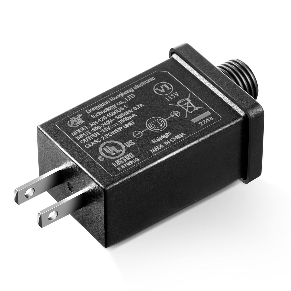 1 Pack 12V 1.5A Class 2 Power Supply, Halloween Inflatables Adapter
