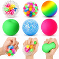 6 Set Squishy Sensory Stress Squeezing Balls for Adults | Sensory Calming Tool to Relieve Nervousness, Vent Mood and