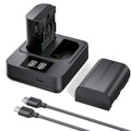 2-Pack LP-E6P Batteries & 20W Fast Charger Set - for Canon EOS R6 Mark III/II,R5 Mark II, R5, R6, R, R7,5D/6D Mark