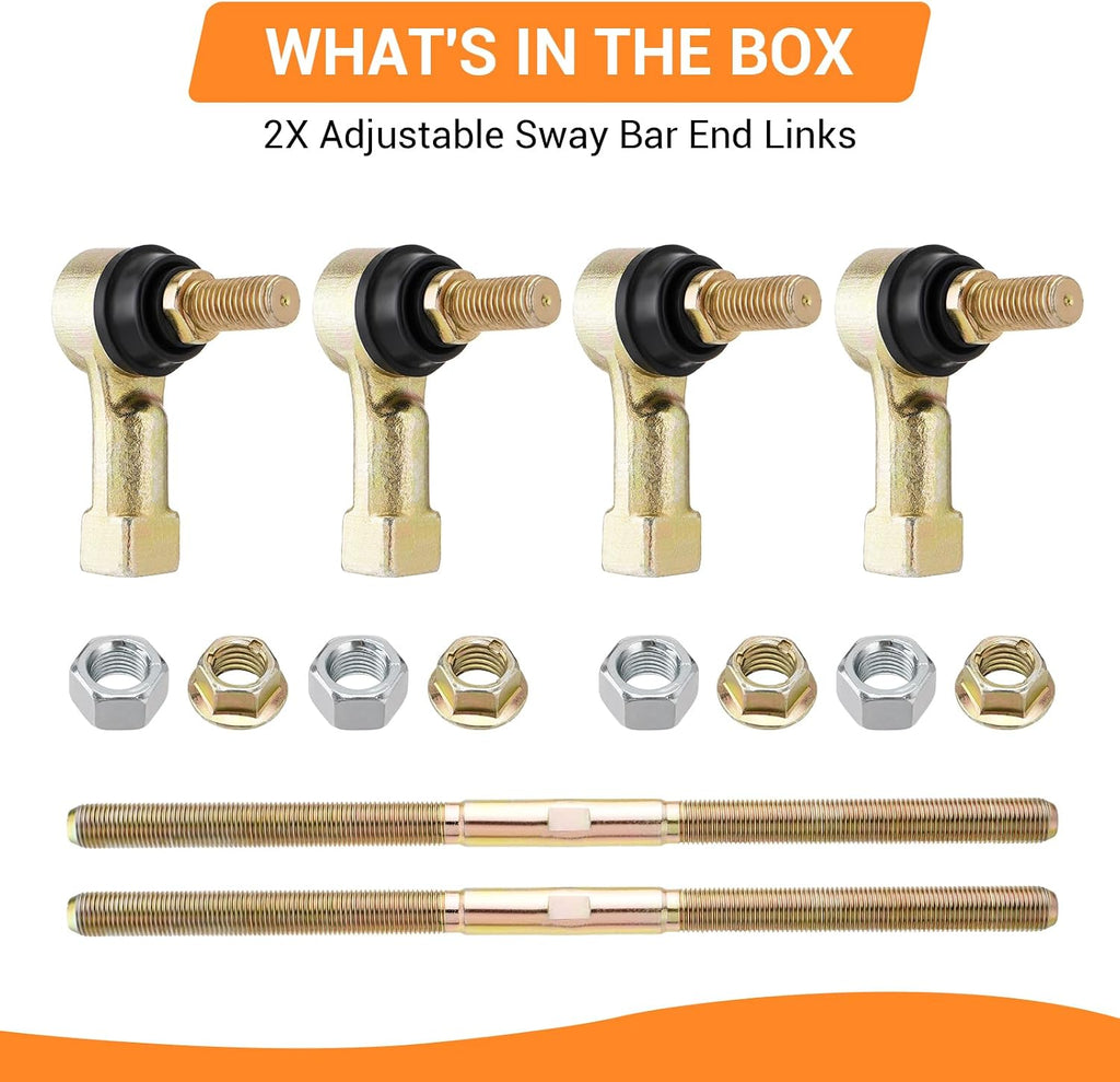 Adjustable Sway Bar End Link 4-6" Lift Compatible with Jeep Wrangler JK