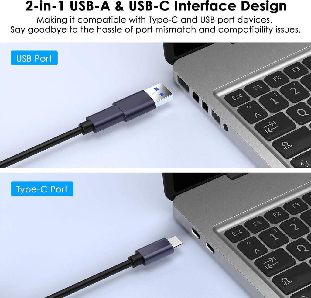 USB 3.0 Video Capture Card with PD 100W, Recording 4K, 1080P 60FPS, HDMI to USB-A/USB-C Capture Card with USB 3.0