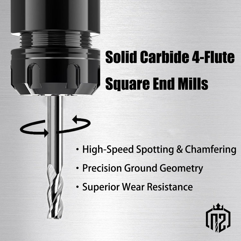NZ 1/8" 3-Flute Square End Mill