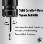NZ 1/8" 3-Flute Square End Mill