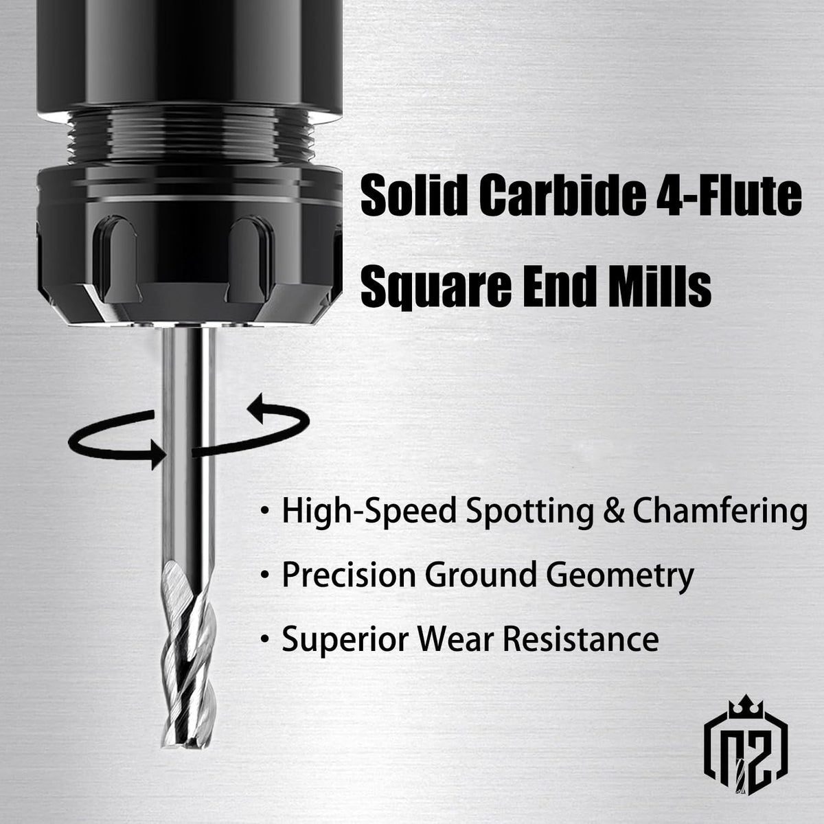 NZ 1/8" 3-Flute Square End Mill