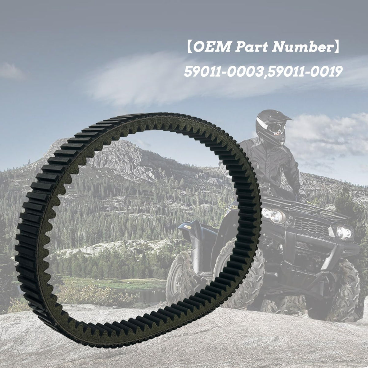 Drive Belt 59011-0003 Compatible with Kawasaki Brute Force 650 750 KRF750 Prairie 360 Kawasaki Teryx 750 59011-0019