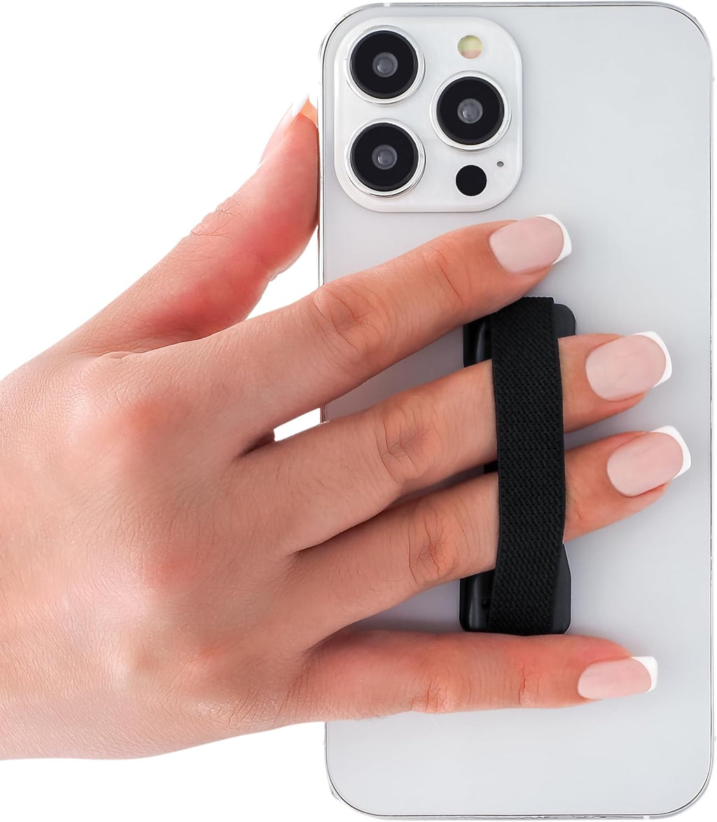 Universal Phone Grip for Smartphones & Mini Tablets - Phone Holder for Hand - Wireless Charging Compatible - Made in