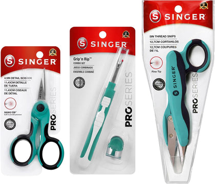 ProSeries Sewing Tool Kit, Scissors & Seam Ripper Bundle, 3 Count | Steel-blade sewing repair bundle: 5 inch thread