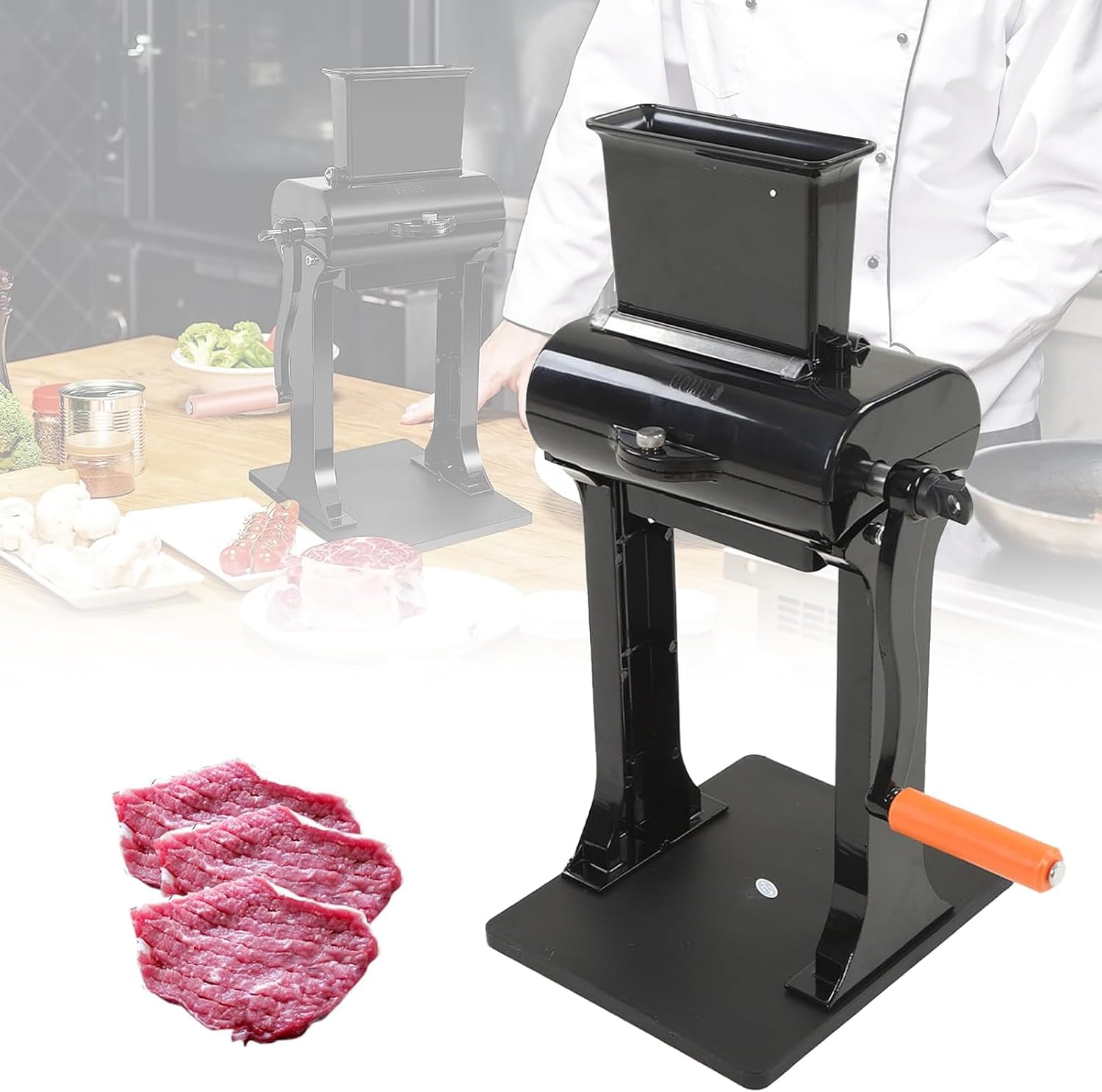 Commercial Meat Tenderizer Cuber, Manual Meat Cuber Tenderizer, Blade Meat Tenderizer Tool