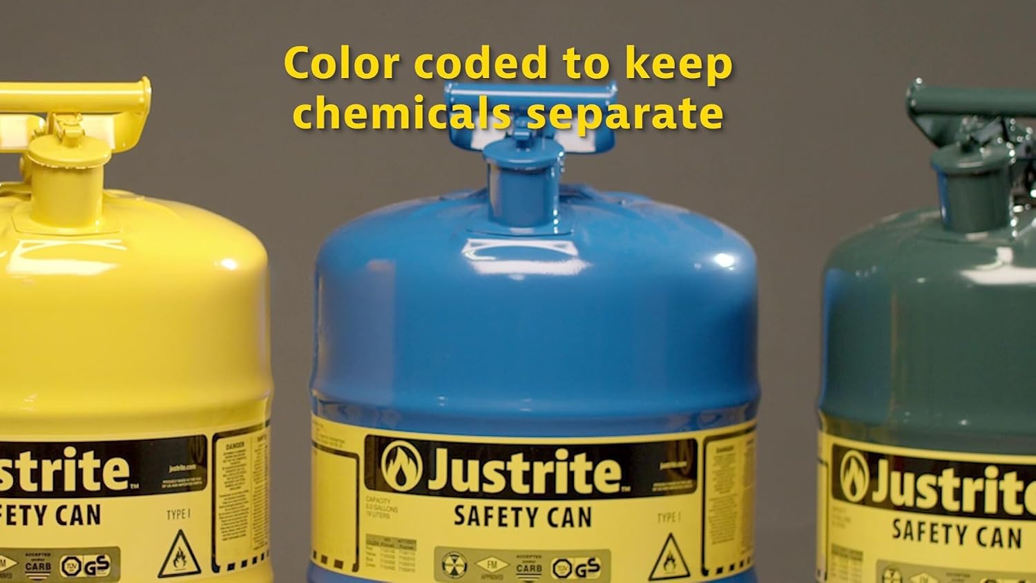 5 Gallon Type I Red Safety Gas Can for Gasoline with Flame Arrester, Self-Closing Lid, and Funnel, Made in the USA