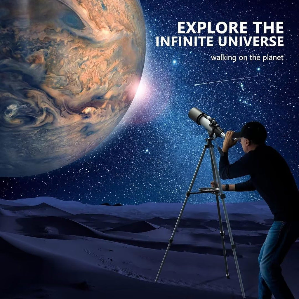 Astronomical Telescope, 70mm Aperture 400mm AZ Mount Refracting Telescope Beginners with AZ Mount Tripod Phone