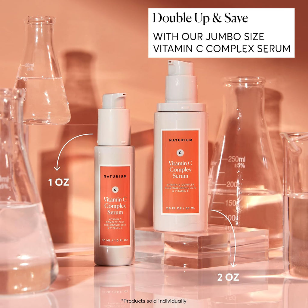 Vitamin C Complex Face Serum, Plus Hyaluronic Acid & Vitamin E, Anti Aging Skin Care Treatment, 1 oz