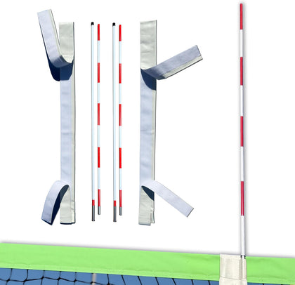 PRO Volleyball Antenna Set – Foldable Fiberglass Volleyball Net Antennas with Heavy-Duty Vinyl Antenna Sleeves for