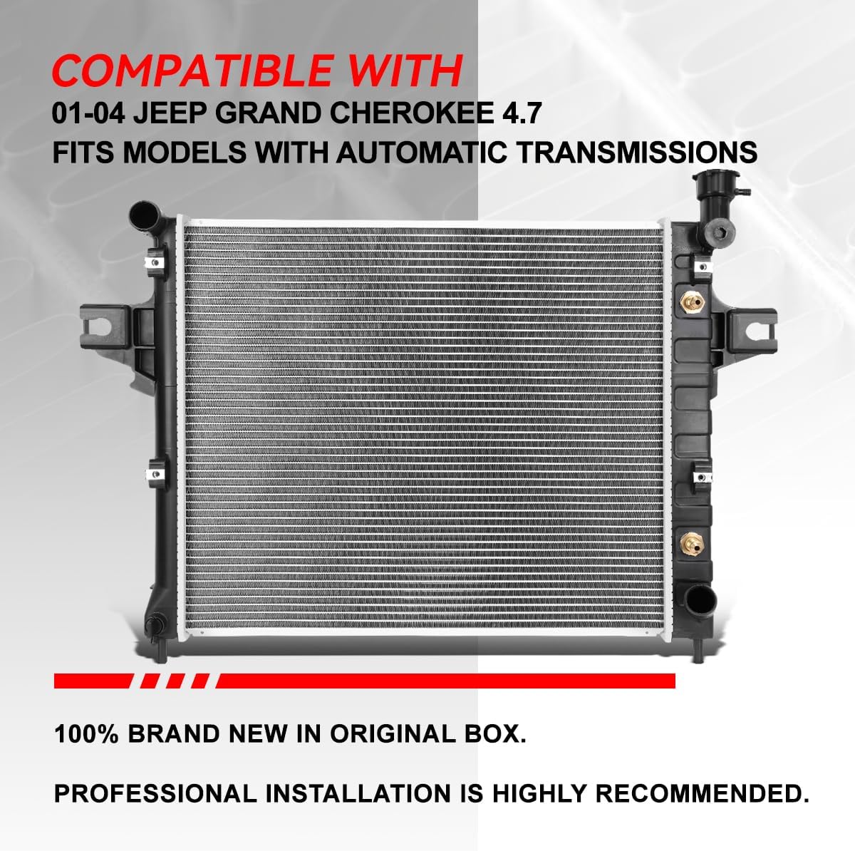 Auto Dynasty 2336 Radiator for 2001-2004 Jeep Grand Cherokee 4.7L AT