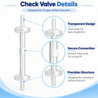 4 Pack Replacement Carbon Filter Cartridge & Check Valve Kit