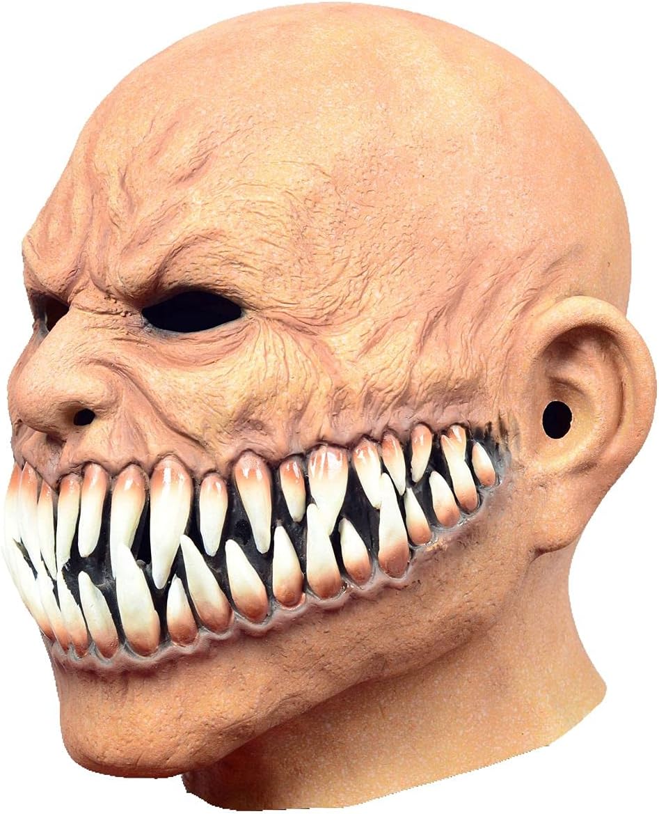 Halloween sharp tooth devil mask zombie mask Monster Devil Mask Creepy Costume Corpse Party Latex Full Head Mask
