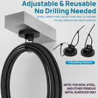ZyCooom 225-Pc Magnetic Cable Ties Set,Magnetic Zip Tie Mounts & Cable Ties