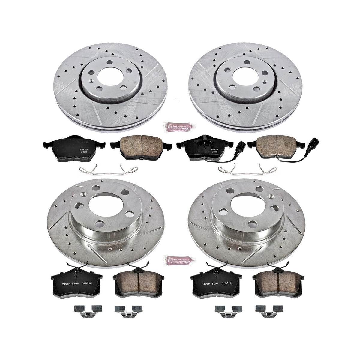 PowerStop Z23 Performance Brake Pad & Rotor Kit Front & Rear K899