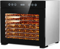 Food Dehydrator Machine, Powerful Food Dryer with 8 Stainless Steel Trays, Adjustable Temperature up to 167°F &
