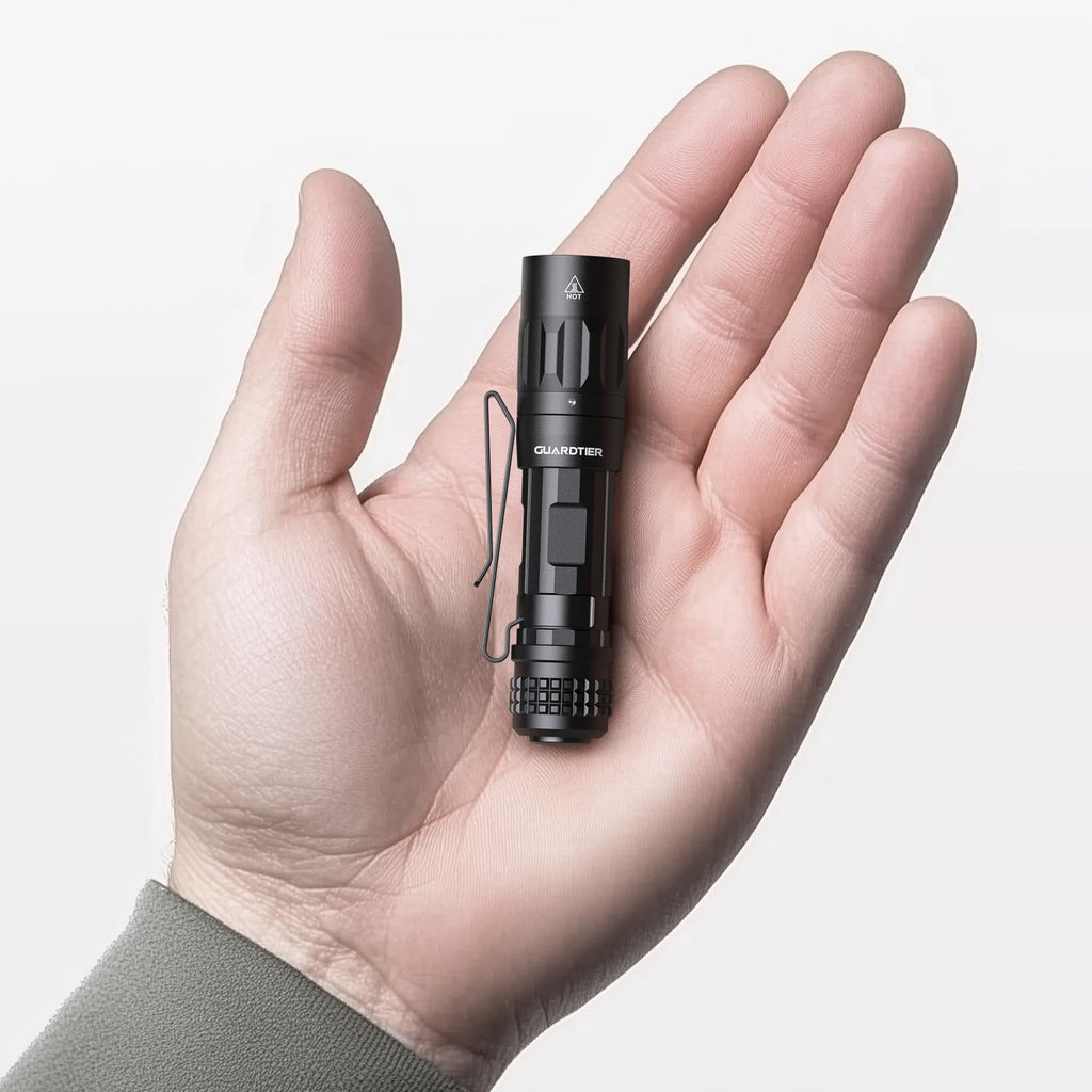 M70 EDC Flashlight 1100 Lumens, USB-C Rechargeable Pocket Light with Clip, 5 Modes Compact LED Light for Camping