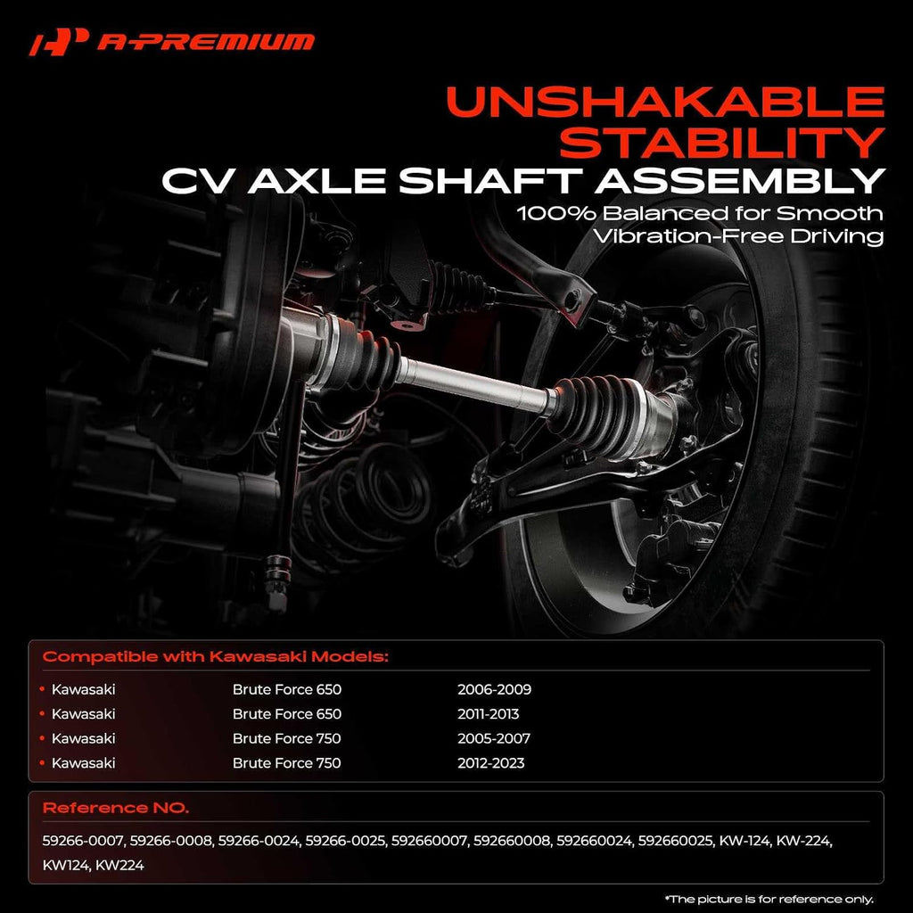 A-Premium Set of 2 Front CV Axle Shaft Assembly