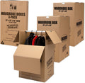 Large Wardrobe Moving Boxes with Bar for Hanging Clothes Moving Box with Hanger, 24 x 24 x 40, Moving Essentials, Set