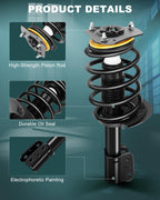 AUTOMUTO Front Complete Struts Spring Assembly for Pontiac Aztek 2001-2005