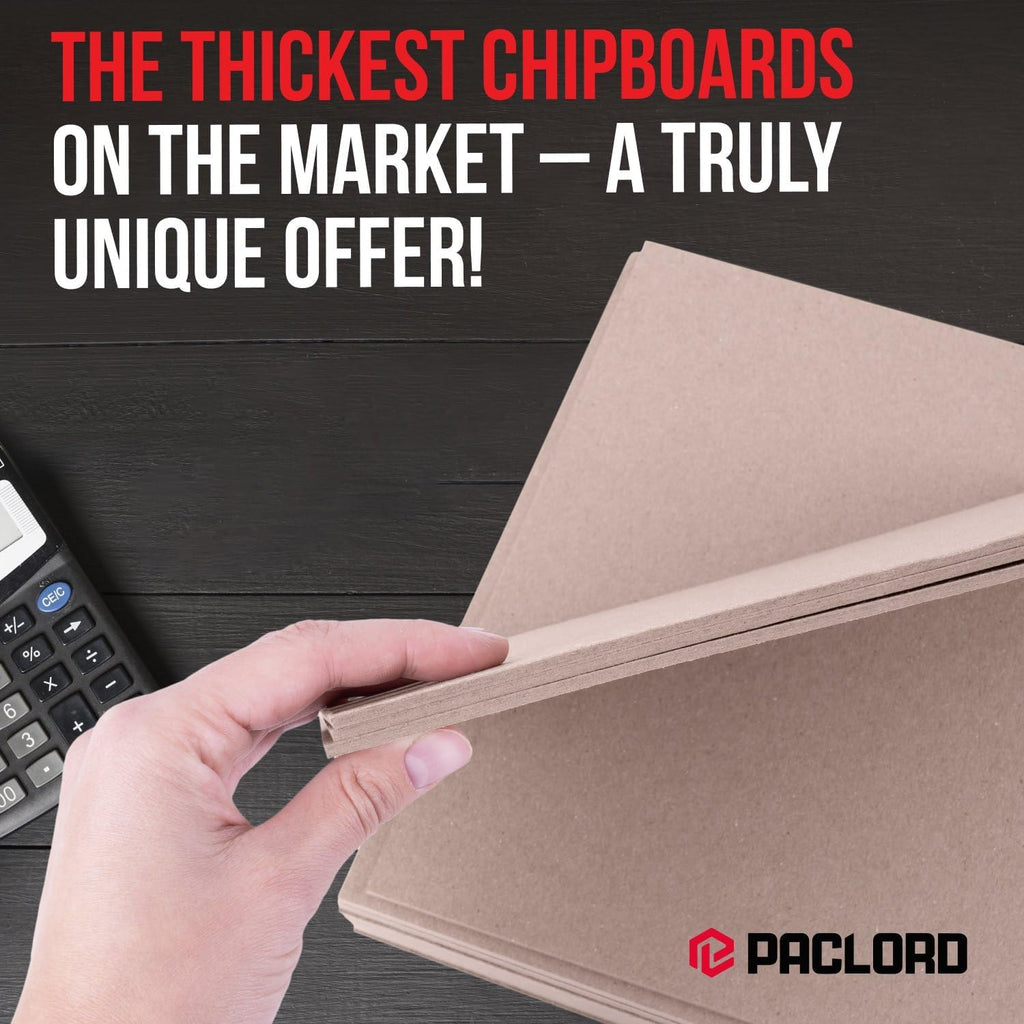 9" x 12" Kraft Pasted Chipboard Sheets, Extra-Thick 120 Pt, Bundle of 16