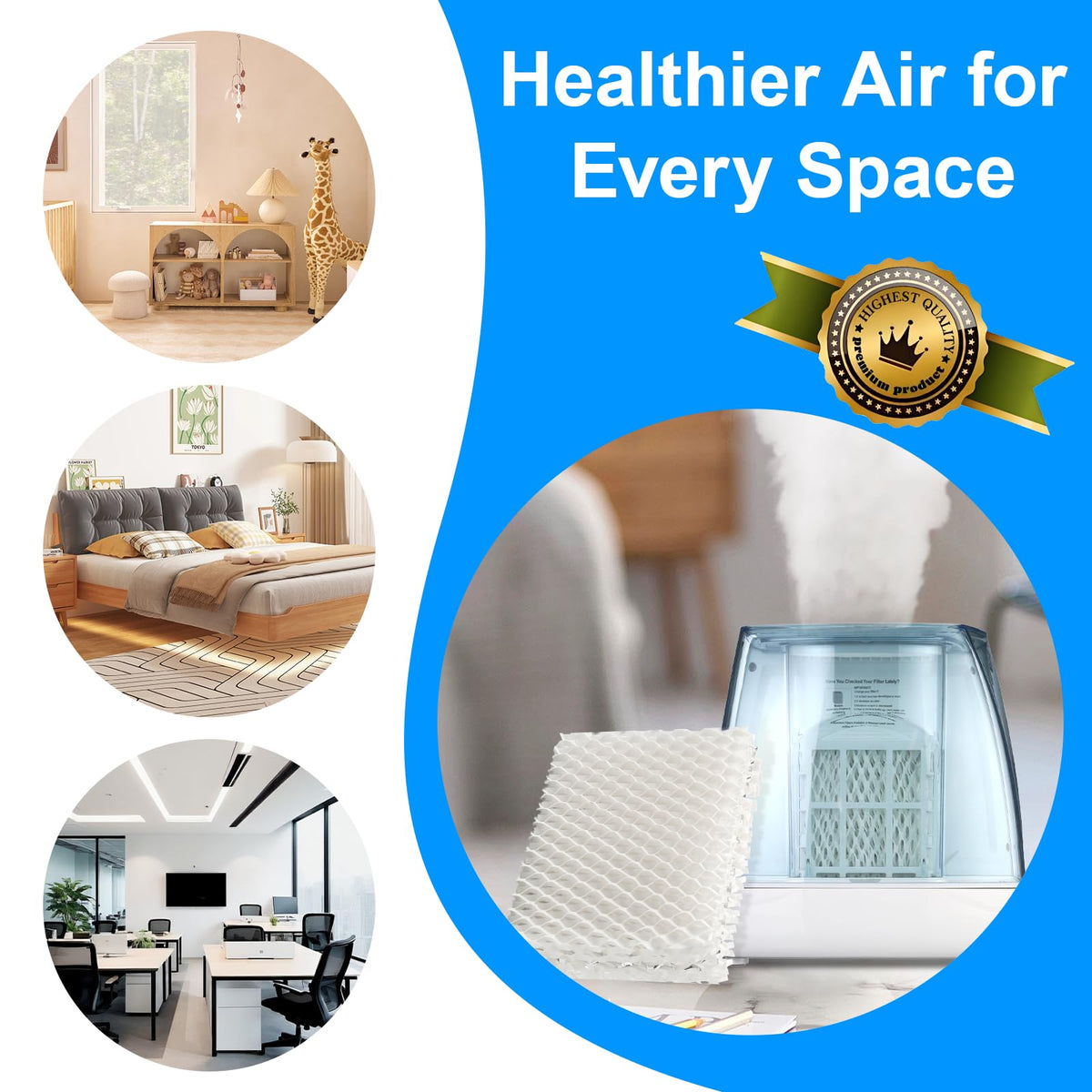 WF813 Humidifier Filter Replacement for Equate 4 Pack