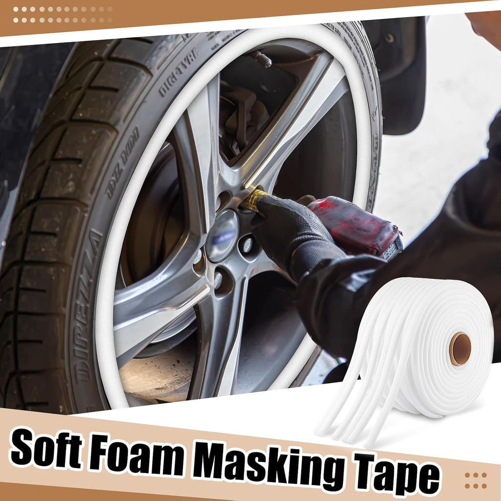 1 Roll 1/2 Inch x 54 Yards White Automotive Foam Tape