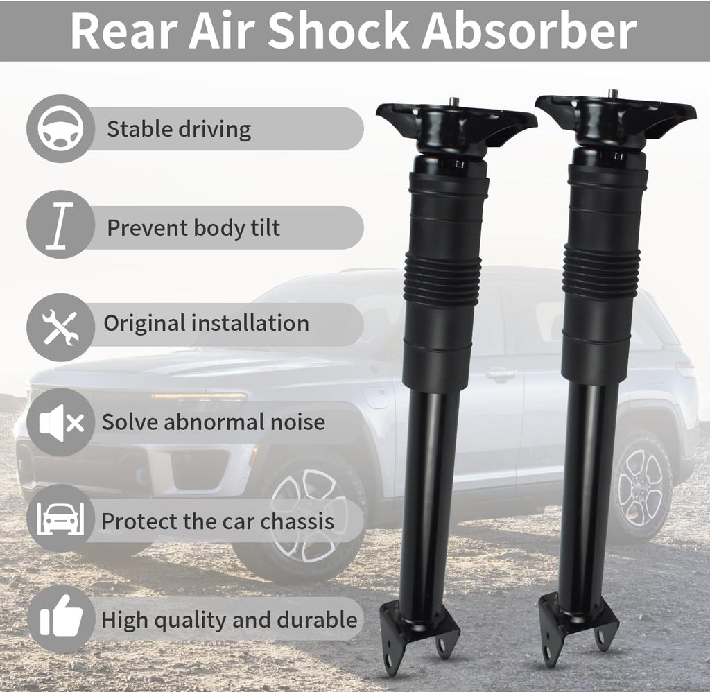 Pair Rear Shocks Absorbers Strut for 2011-2015 Jeep Grand Cherokee Dodge Durango w/Sport or Eco Suspension 3.6L 5.7L 6.4L 68069680AF 68069680AG 68069680AH,Shocks and Struts Assembly Replacement