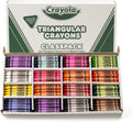 Triangular Crayon Classpack (256ct), 16 Colors, Bulk Toddler Crayons, Teacher Classroom Must Haves, School Supplies