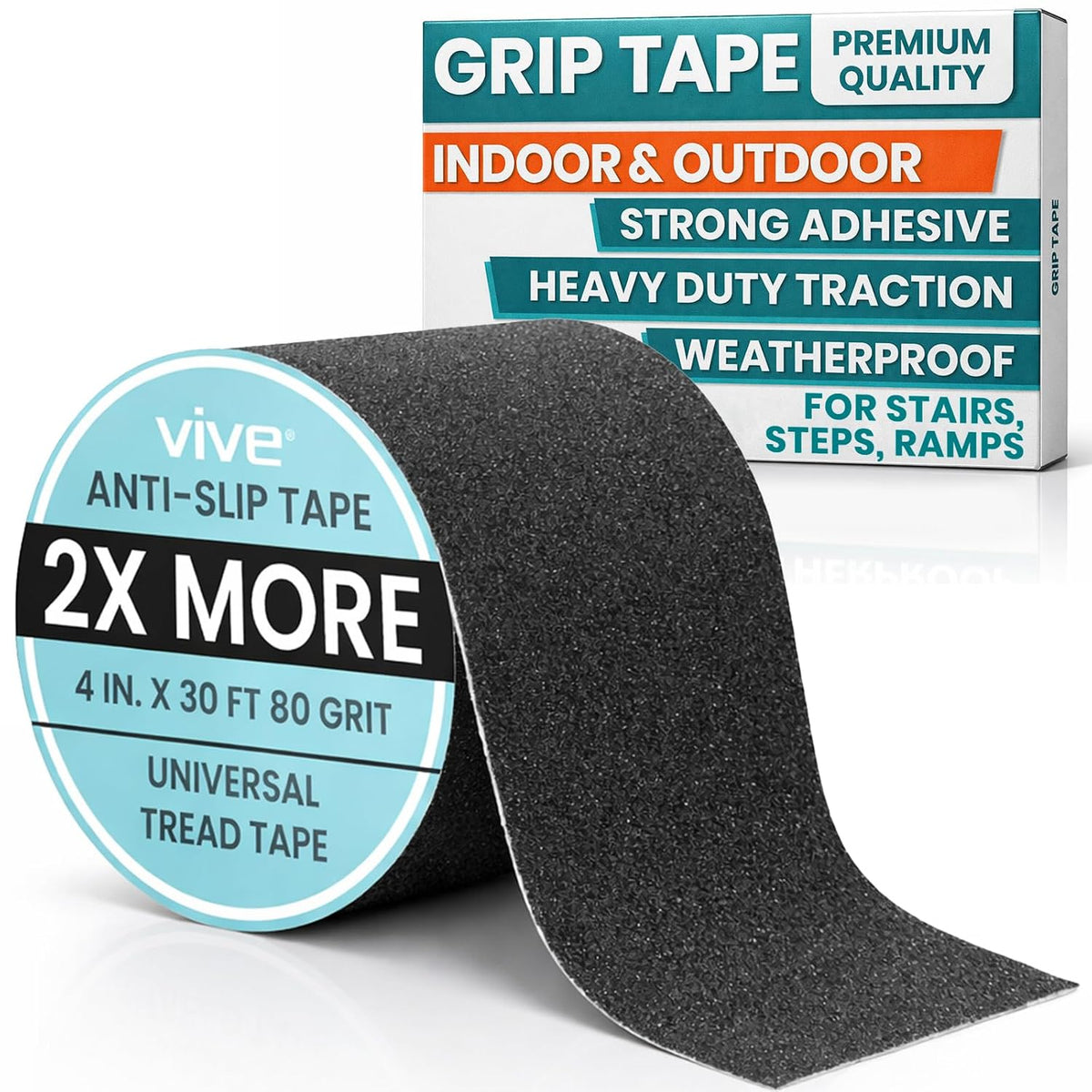 Grip Tape (30 Feet) - Anti Slip Traction Tread for Indoor and Outdoor