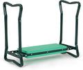 Backyard Expressions Garden Kneeler & Seat – 2-in-1 Garden Stool and Kneeler, Foldable Gardening Bench with Cushioned