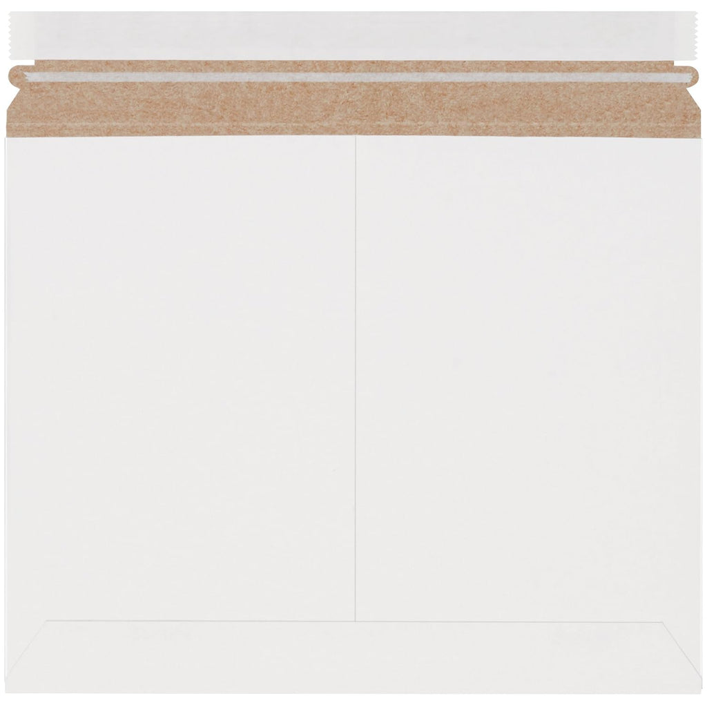 12 1/4 x 9 3/4" White Stayflats Lite Mailers