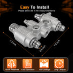 7246783 Hydraulic Coupler 4BD4FH Manifold Block 48mm Compatible with Bobcat