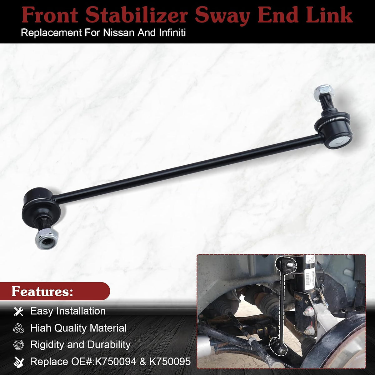 K750094 K750095 Sway Bar Link - Restore Smooth Handling