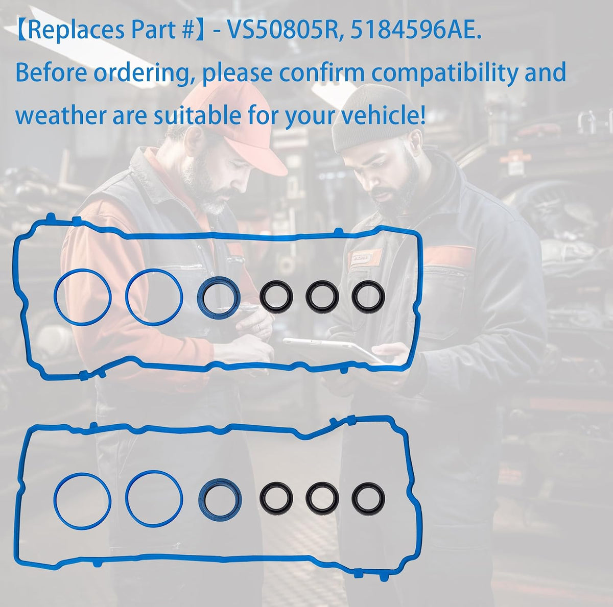 Fel-Pro VS50805R Valve Cover Gasket for Ram 1500, Dodge, Jeep