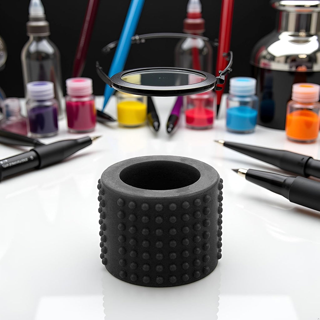 Black Tattoo Supply Food Grade Silicone Tattoo Grip Cover Dia 25xH30mm for Grip Pen Accessories Supply