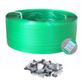 Packaging Strapping Banding PET Pallet Srapping Roll 1000ft x 5/8" x 0.035" | 1500LB Heavy Duty Strength, Rust