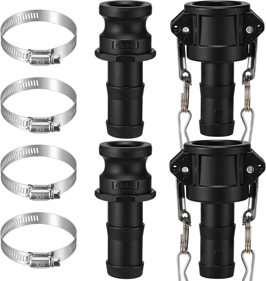2 Set 1 Inch Camlock Fittings Type C&E