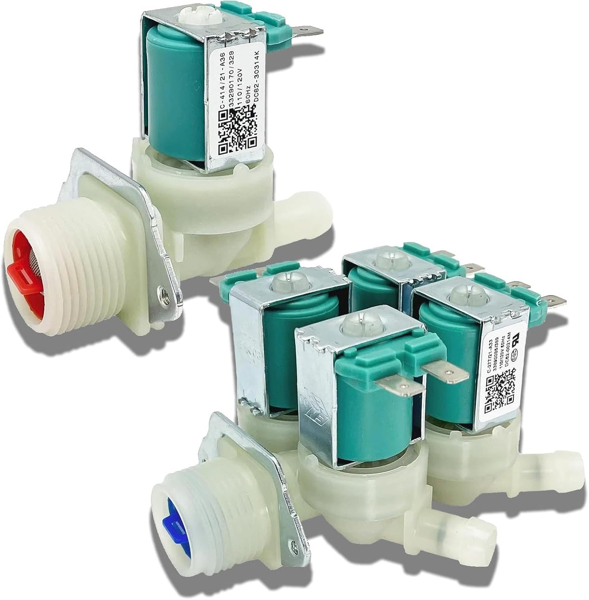 WF45K6500AV WF405ATPASU WF45H6300AW Washer Cold&Hot Inlet Valve for samsung