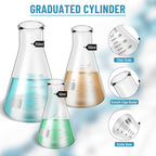 Erlenmeyer Flask Cylinder Set 50-250mL with Dropper