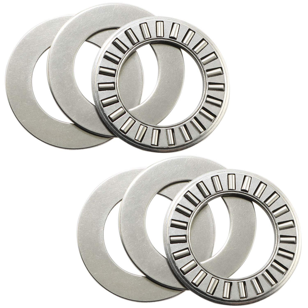MEETOOT 6 Sets Thrust Needle Roller Bearings NTA1220+2TRA Thrust Needle Roller Bearing with Two Washers 3/4