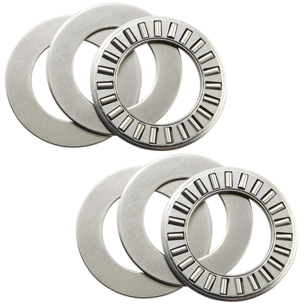 MEETOOT 6 Sets Thrust Needle Roller Bearings NTA1220+2TRA Thrust Needle Roller Bearing with Two Washers 3/4