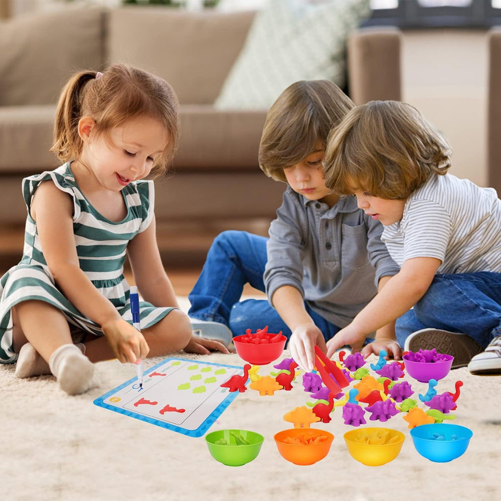 Counting Dinosaurs Montessori Toys for 3 4 5 Years Old Boys Girls | Toddler Manipulatives Preschool Learning