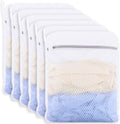 6-Pack Durable Honeycomb Mesh Laundry Bags for Delicates, 12 x 16 Inches | 120gsm Honeycomb Mesh, Sturdy Zipper