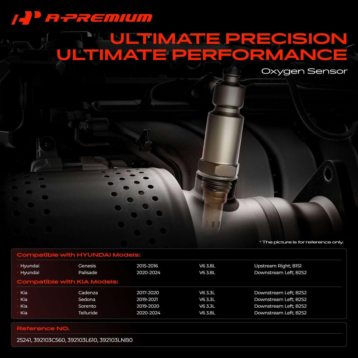 A-Premium O2 Oxygen Sensor Compatible with Kia & Hyundai