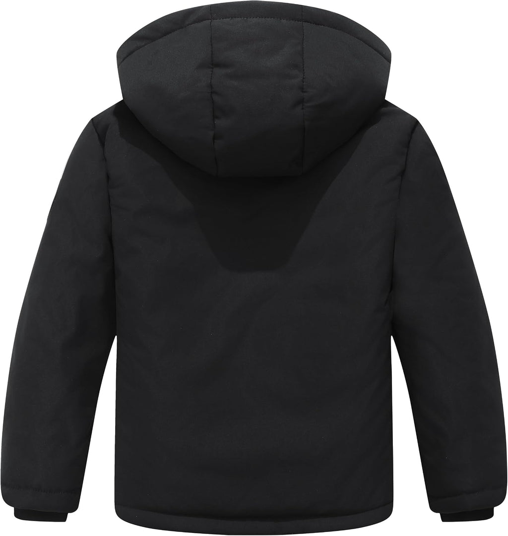 Boy's Winter Coat Waterproof Puffer Jacket| Warm Windbreak Parka | Thicken Fleece Lining Hooded Down Outerwear for Kids